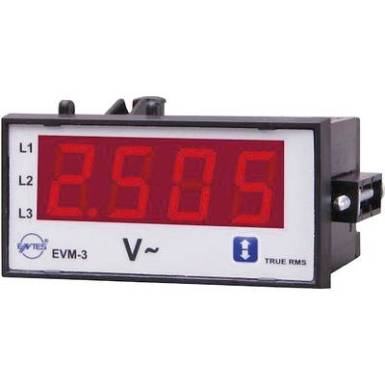 Be&eacute;p&iacute;thető fesz&uuml;lts&eacute;gm&eacute;rő műszer, ENTES EVM-3-48