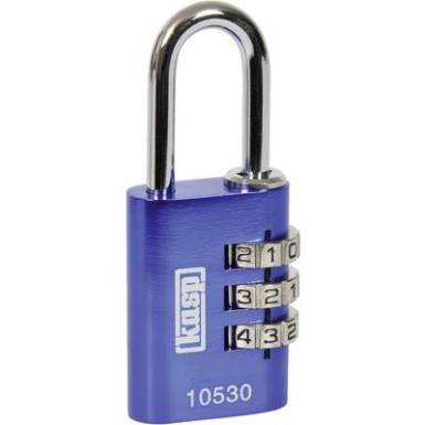 Kasp K10530BLUD F&uuml;ggő lakat 30 mm K&eacute;k Sz&aacute;mk&oacute;dos z&aacute;r