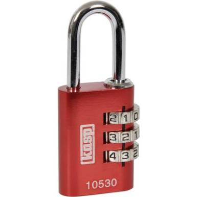 Kasp K10530REDD Függő lakat 30 mm Piros Számkódos zár Kasp K10530REDD Függő lakat 30 mm Piros Számkódos zár