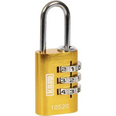 Kasp K10520YELD Függő lakat 20 mm Sárga Számkódos zár Kasp K10520YELD Függő lakat 20 mm Sárga Számkódos zár