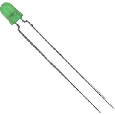 Vishay TLHG4400 LED kivezetéssel Zöld Kerek 3 mm 13 mcd 60 ° 30 mA 2.4 V Vishay TLHG4400 LED kivezetéssel Zöld Kerek 3 mm 13 mcd 60 ° 30 mA 2.4 V