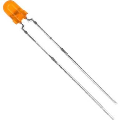Vishay TLHO4400 LED kivezetéssel Narancs Kerek 3 mm 13 mcd 60 ° 30 mA 2.4 V Vishay TLHO4400 LED kivezetéssel Narancs Kerek 3 mm 13 mcd 60 ° 30 mA 2.4 V