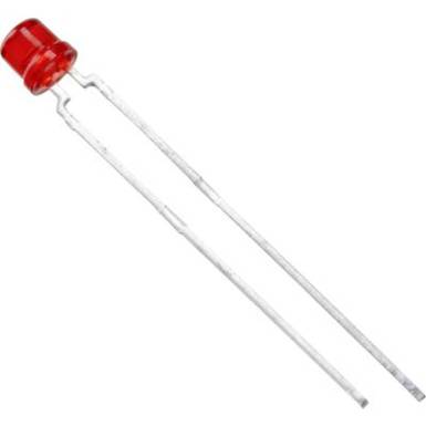 Vishay TLVH4200 LED kivezetéssel Piros Hengeres 3 mm 55 mcd 170 ° 30 mA 2.4 V Vishay TLVH4200 LED kivezetéssel Piros Hengeres 3 mm 55 mcd 170 ° 30 mA 2.4 V