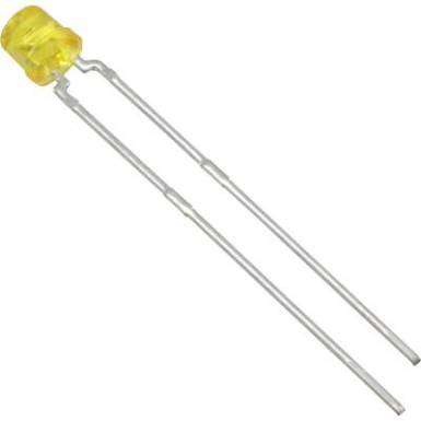 Vishay TLVY4200 LED kivezetéssel Sárga Hengeres 3 mm 30 mcd 170 ° 30 mA 2.4 V Vishay TLVY4200 LED kivezetéssel Sárga Hengeres 3 mm 30 mcd 170 ° 30 mA 2.4 V