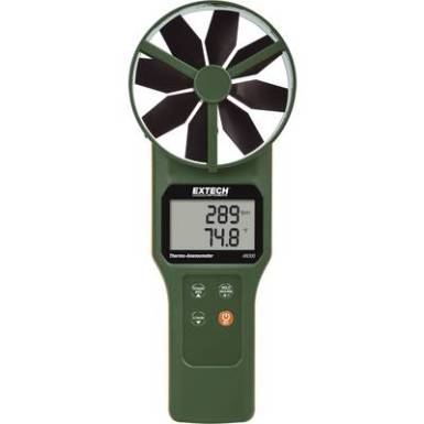 Extech AN300 Anemométer 0.2 - 30 m/s Kalibrált Gyári standard (tanusítvány nélkül) Extech AN300 Anemométer 0.2 - 30 m/s Kalibrált Gyári standard (tanusítvány nélkül)