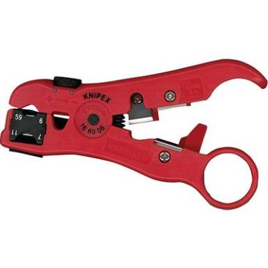Koax kábel csupaszoló, blankoló RG59, RG6, RG7, RG11 Knipex 16 60 06 SB Koax kábel csupaszoló, blankoló RG59, RG6, RG7, RG11 Knipex 16 60 06 SB
