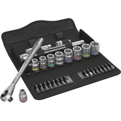 Dug&oacute;kulcs k&eacute;szlet 29 r&eacute;szes Wera Zyklop Metal 8100 SB 7 05004047001