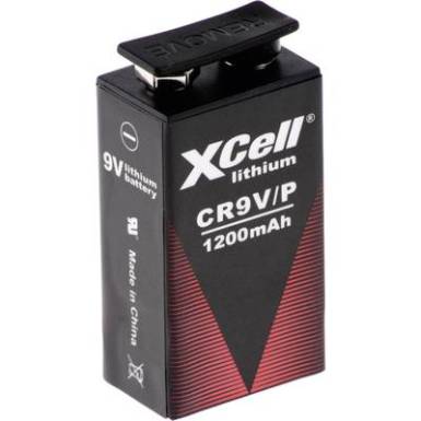 9V-os elem, l&iacute;tium, 9V, 1200 mAh, XCell ER9V/P 6LR61, 6LR21, 6AM6, 6LP3146, MN1604, A1604, E Block, LR22