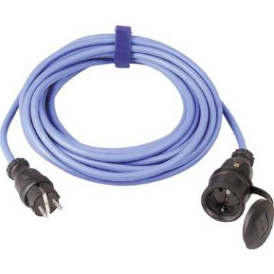 Kültéri, gumi hálózati hosszabbítókábel védőkupakkal, kék, 10 m, H07RN-F 3G 1,5 mm?, SIROX 644.110.06 Kültéri, gumi hálózati hosszabbítókábel védőkupakkal, kék, 10 m, H07RN-F 3G 1,5 mm?, SIROX 644.110.06