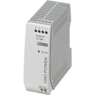 Phoenix Contact UNO-PS/1AC/ 5DC/ 40W Kalapsínes tápegység 5 V/DC 8 A 25 W 1 x Phoenix Contact UNO-PS/1AC/ 5DC/ 40W Kalapsínes tápegység 5 V/DC 8 A 25 W 1 x
