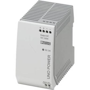 Phoenix Contact UNO-PS/1AC/12DC/100W Kalapsínes tápegység 12 V/DC 8.3 A 100 W 1 x Phoenix Contact UNO-PS/1AC/12DC/100W Kalapsínes tápegység 12 V/DC 8.3 A 100 W 1 x