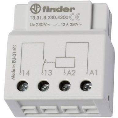 Kapcsoló relé 1 db Finder 13.31.8.230.4300 1 záró 230 V/AC 12 A Kapcsoló relé 1 db Finder 13.31.8.230.4300 1 záró 230 V/AC 12 A