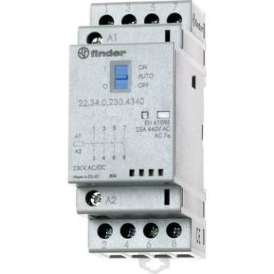 Védő 1 db 22.34.0.230.4320 Finder 4 záró 230 V/DC, 230 V/AC 25 A Védő 1 db 22.34.0.230.4320 Finder 4 záró 230 V/DC, 230 V/AC 25 A