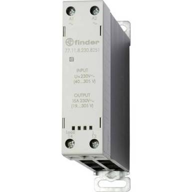 Finder Félvezető relé 1 db 77.11.8.230.8251 Terhelési áram (max.): 15 A Kapcsolási feszültség (max.): 305 V/AC Azonnal kapcsoló Finder Félvezető relé 1 db 77.11.8.230.8251 Terhelési áram (max.): 15 A Kapcsolási feszültség (max.): 305 V/AC Azonnal kapcsoló