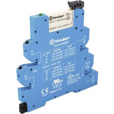 Csatol&oacute; rel&eacute; 1 db 12 V/DC, 12 V/AC 6 A 1 v&aacute;lt&oacute; Finder 39.01.0.012.0060
