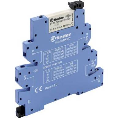 Csatoló relé 1 db 24 V/DC, 24 V/AC 6 A 1 váltó Finder 39.11.0.024.5060 Csatoló relé 1 db 24 V/DC, 24 V/AC 6 A 1 váltó Finder 39.11.0.024.5060