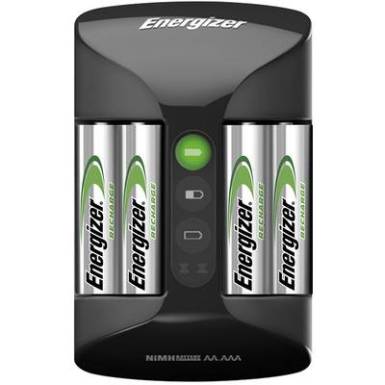 Ceruza (AA), mikroceruza (AAA) akkutöltő NiMH akkukhoz, 4db 2000 mAh Energizer akkuval Energizer Pro Charger 639837 Ceruza (AA), mikroceruza (AAA) akkutöltő NiMH akkukhoz, 4db 2000 mAh Energizer akkuval Energizer Pro Charger 639837