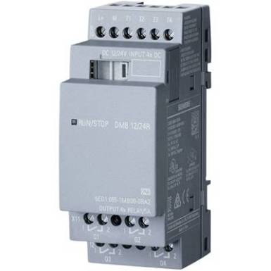 SPS bőv&iacute;tő egys&eacute;g Siemens LOGO! DM8 12/24R 0BA2 6ED1055-1MB00-0BA2 24 V/DC