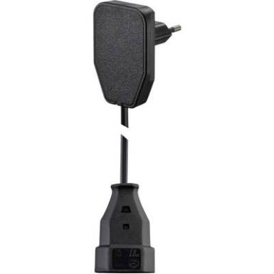 Lapos euró dugós hálózati hosszabbítókábel, 5 m, fekete, H03VVH2-F 2X 0,75 mm?, NVB 104571 Lapos euró dugós hálózati hosszabbítókábel, 5 m, fekete, H03VVH2-F 2X 0,75 mm?, NVB 104571