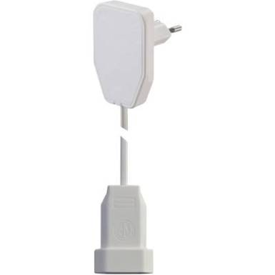 Lapos dug&oacute;s h&aacute;l&oacute;zati hosszabb&iacute;t&oacute;k&aacute;bel, 0,8 m, feh&eacute;r, H03VVH2-F 2X 0,75 mm?, NVB 104573