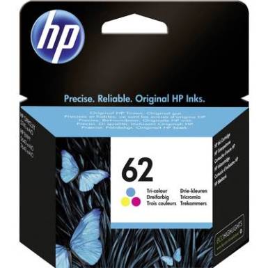 HP Tintapatron 62 Eredeti Ci&aacute;n, B&iacute;bor, S&aacute;rga C2P06AE Nyomtat&oacute;patron