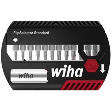 Bit készlet 13 részes Wiha FlipSelector 39056 TORX Torziós zóna Bit készlet 13 részes Wiha FlipSelector 39056 TORX Torziós zóna