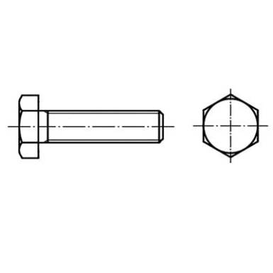 TOOLCRAFT 128179 Hatlap csavarok M4 50 mm Külső hatlap DIN 933 Acél 100 db TOOLCRAFT 128179 Hatlap csavarok M4 50 mm Külső hatlap DIN 933 Acél 100 db