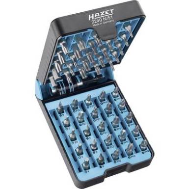 Bit készlet 51 részes Hazet BitE-Box 2240N/51 Egyeneshornyú, Kereszthornyú Phillips, Kereszthornyú Pozidriv, TORX, TORX BO, Belső hatlap Bit készlet 51 részes Hazet BitE-Box 2240N/51 Egyeneshornyú, Kereszthornyú Phillips, Kereszthornyú Pozidriv, TORX, TORX BO, Belső hatlap