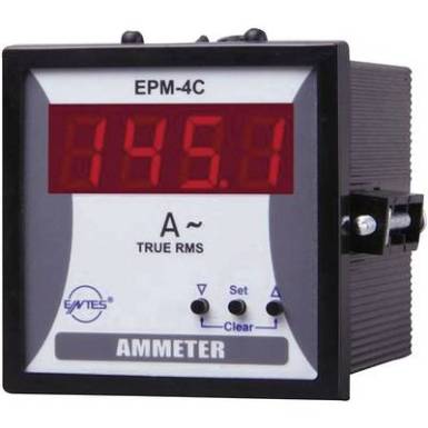 Programozható 1 fázisú beépíthető AC árammérő műszer, relés, ENTES EPM-4C-72 Programozható 1 fázisú beépíthető AC árammérő műszer, relés, ENTES EPM-4C-72