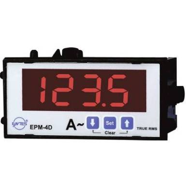 Programozható 1 fázisú beépíthető AC árammérő műszer, ENTES EPM-4D-48 Programozható 1 fázisú beépíthető AC árammérő műszer, ENTES EPM-4D-48