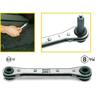 Bit racsni 1/4 (6.3 mm), 5/16 (8 mm) 140 mm Hazet 2265-1 Bit racsni 1/4 (6.3 mm), 5/16 (8 mm) 140 mm Hazet 2265-1