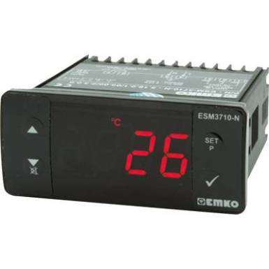 Hőmérséklet szabályozó, Pt100 -50 - 999 °C, relés, 16 A, 71 x 76 x 34.5 mm, Emko ESM-3710-N Hőmérséklet szabályozó, Pt100 -50 - 999 °C, relés, 16 A, 71 x 76 x 34.5 mm, Emko ESM-3710-N