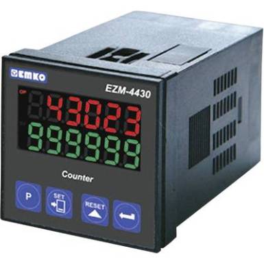 6 jegyű előre beállított számláló, relés kimenet, 46 x 46 mm, Emko EZM-4430.2.00.0.1/00.00/0.0.0.0 6 jegyű előre beállított számláló, relés kimenet, 46 x 46 mm, Emko EZM-4430.2.00.0.1/00.00/0.0.0.0