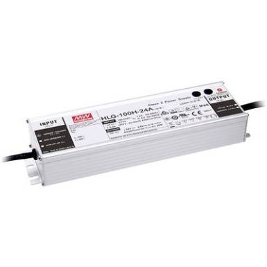 LED meghajtó, LED transzformátor Állandó feszültségű, Állandó áramú Mean Well HLG-100H-24B 96 W 4 A 12 - 24 V/DC Dimmelhető LED meghajtó, LED transzformátor Állandó feszültségű, Állandó áramú Mean Well HLG-100H-24B 96 W 4 A 12 - 24 V/DC Dimmelhető