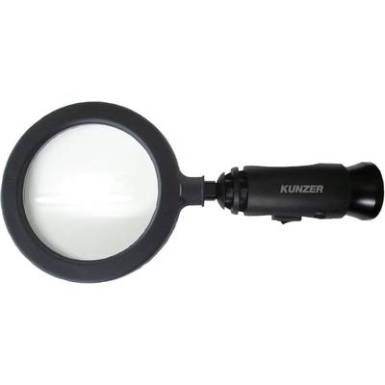 Kézi nagyító, 3-szoros nagyítással, LED-es világítással Kunzer 7LL01 Kézi nagyító, 3-szoros nagyítással, LED-es világítással Kunzer 7LL01