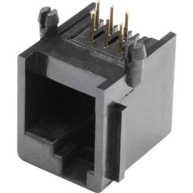 RJ 12 CAT 3 beépíthető moduláris aljzat, vízszintes MEBE66D Fekete econ connect MEBE66D RJ 12 CAT 3 beépíthető moduláris aljzat, vízszintes MEBE66D Fekete econ connect MEBE66D