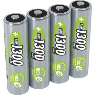 Ceruza akku AA, NiMH, 1,2V 1300 mAh, 4 db, Ansmann maxE LR06, AA, LR6, AAB4E, AM3, 815, E91, LR6N Ceruza akku AA, NiMH, 1,2V 1300 mAh, 4 db, Ansmann maxE LR06, AA, LR6, AAB4E, AM3, 815, E91, LR6N