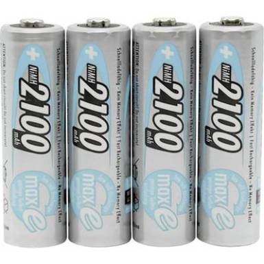 Ceruza akku AA, NiMH, 1,2V 2100 mAh, 4 db, Ansmann maxE LR06, AA, LR6, AAB4E, AM3, 815, E91, LR6N Ceruza akku AA, NiMH, 1,2V 2100 mAh, 4 db, Ansmann maxE LR06, AA, LR6, AAB4E, AM3, 815, E91, LR6N