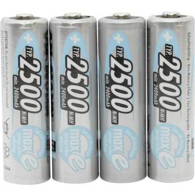 Ceruza akku AA, NiMH, 1,2V 2500 mAh, 4 db, Ansmann maxE LR06, AA, LR6, AAB4E, AM3, 815, E91, LR6N Ceruza akku AA, NiMH, 1,2V 2500 mAh, 4 db, Ansmann maxE LR06, AA, LR6, AAB4E, AM3, 815, E91, LR6N