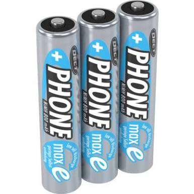 Mikroceruza akku AAA NiMH, 1,2V 800 mAh, 3 db, Ansmann Dect maxE HR3, HR03, UO100557, DC2400, DC2400B4N, LR03 Mikroceruza akku AAA NiMH, 1,2V 800 mAh, 3 db, Ansmann Dect maxE HR3, HR03, UO100557, DC2400, DC2400B4N, LR03