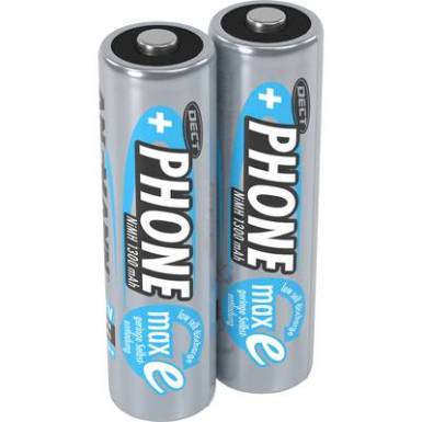 Ceruza akku AA, NiMH, 1,2V 1300 mAh, 2 db, Ansmann DECT maxE LR06, AA, LR6, AAB4E, AM3, 815, E91, LR6N Ceruza akku AA, NiMH, 1,2V 1300 mAh, 2 db, Ansmann DECT maxE LR06, AA, LR6, AAB4E, AM3, 815, E91, LR6N