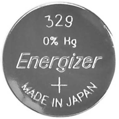 329 gombelem, ez&uuml;stoxid, 1,55V, 39 mAh, Energizer SR731SW, SR731, V329, D329, RW300, R329/24, GP29, 329A, 329X