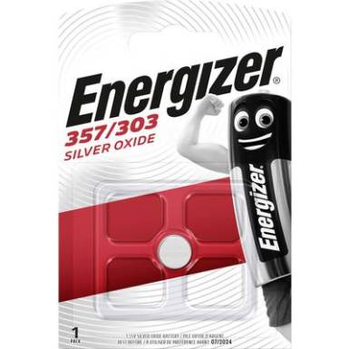 357/303 gombelem, ezüstoxid, 1,55V, 150 mAh, Energizer SR44W, SR44, SR1154, V357, D357, 228, J, 280-62, SB-B9, RW42 357/303 gombelem, ezüstoxid, 1,55V, 150 mAh, Energizer SR44W, SR44, SR1154, V357, D357, 228, J, 280-62, SB-B9, RW42