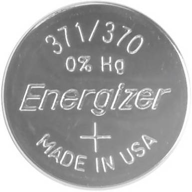 371/370 gombelem, ezüstoxid, 1,55V, 34 mAh, Energizer SR920SW, SR69, SR921, V371, D371, 605, 280-31, SB-AN, RW315 371/370 gombelem, ezüstoxid, 1,55V, 34 mAh, Energizer SR920SW, SR69, SR921, V371, D371, 605, 280-31, SB-AN, RW315