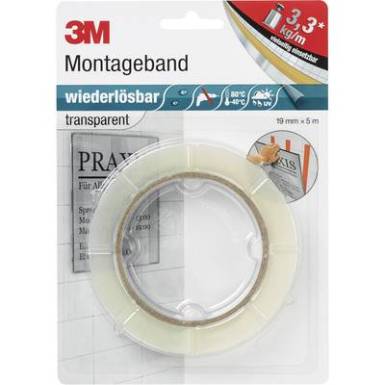 3M PX5011 7000073335 Kétoldalas ragasztószalag Átlátszó (H x Sz) 5 m x 19 mm 1 tekercs 3M PX5011 7000073335 Kétoldalas ragasztószalag Átlátszó (H x Sz) 5 m x 19 mm 1 tekercs
