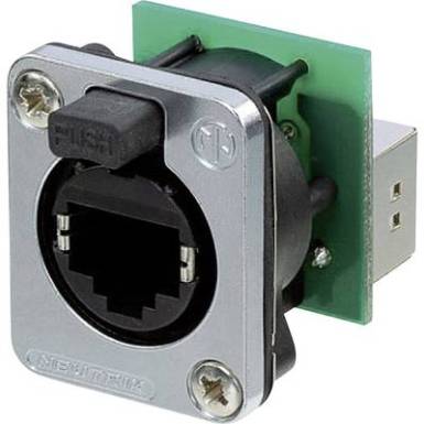 RJ45 adatátviteli csatlakozó EtherCon(R) D sorozat Alj, egyenes Pólusszám: 8P8C NE8FDP-SE Fekete Neutrik NE8FDP-SE 1 db RJ45 adatátviteli csatlakozó EtherCon(R) D sorozat Alj, egyenes Pólusszám: 8P8C NE8FDP-SE Fekete Neutrik NE8FDP-SE 1 db