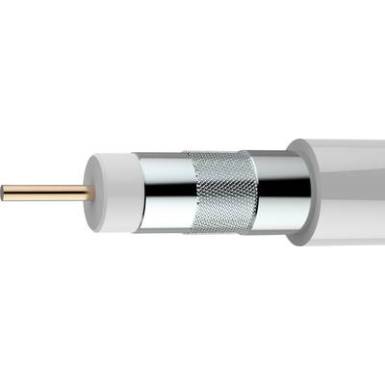 Koax kábel 75 Ohm 100 dB, fehér, méteráru, Axing SKB 395-03 Koax kábel 75 Ohm 100 dB, fehér, méteráru, Axing SKB 395-03