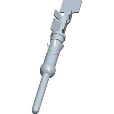 TE Connectivity 1-66099-5 Kerek dug&oacute; &eacute;rintkező Stift Sorozat (kerek csatlakoz&oacute;k): CPC &Ouml;ssz p&oacute;lussz&aacute;m: 1 1 db