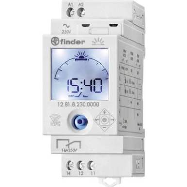 Időkapcsoló óra kalapsínhez Üzemi feszültség: 230 V/AC Finder 12.81.8.230.0000 1 váltó 16 A 250 V/AC Időkapcsoló óra kalapsínhez Üzemi feszültség: 230 V/AC Finder 12.81.8.230.0000 1 váltó 16 A 250 V/AC