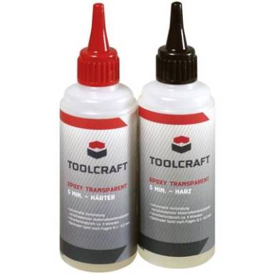 Epoxy gyanta készlet, átlátszó, 2 x 100 g, TOOLCRAFT 5 Epoxy gyanta készlet, átlátszó, 2 x 100 g, TOOLCRAFT 5